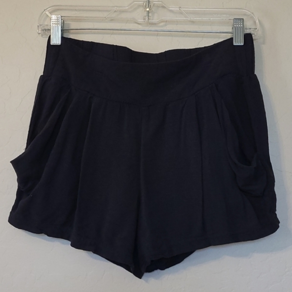 Free People Black Saggy Flowy Front/Back Pockets OB428016 Size XS